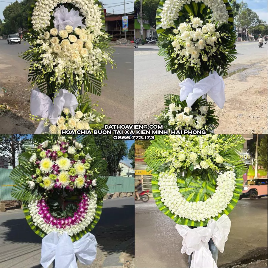 Mẫu hoa chia buồn tham khảo tại Xã Kiến Minh, Hải Phòng