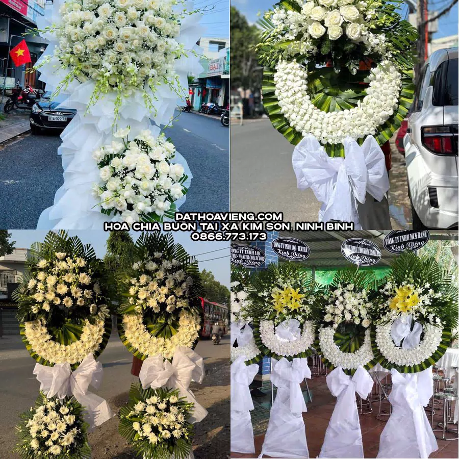 Mẫu hoa chia buồn tham khảo tại Xã Kim Sơn, Ninh Bình