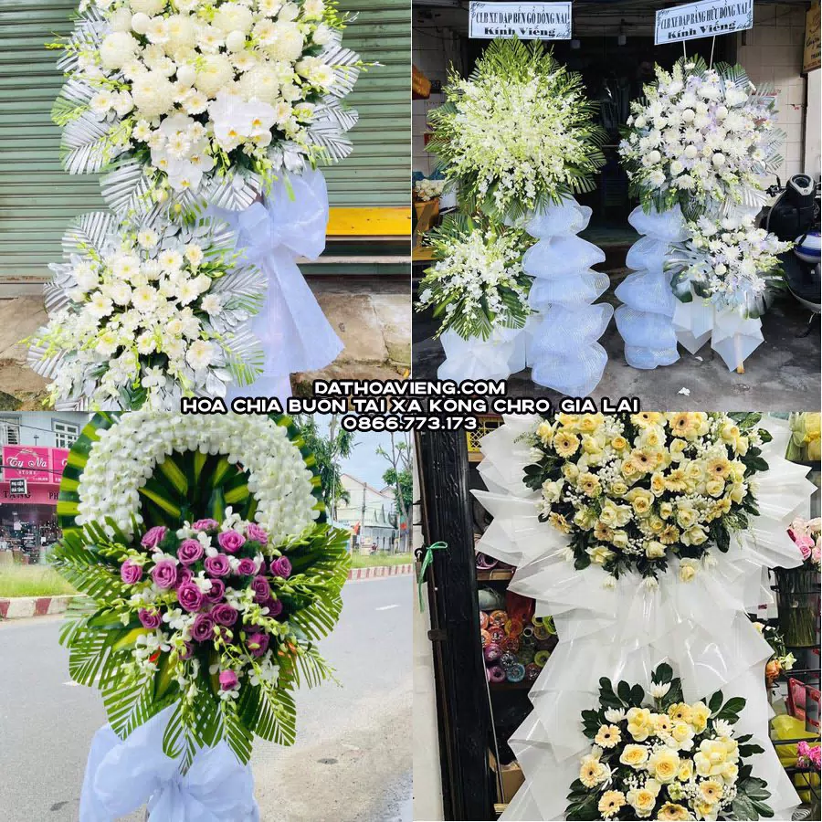 Mẫu hoa chia buồn tham khảo tại Xã Kông Chro, Gia Lai