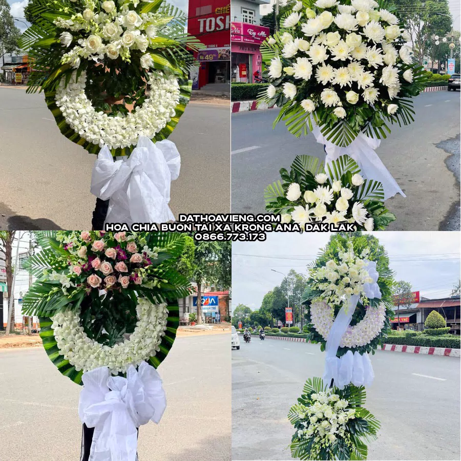 Mẫu hoa chia buồn tham khảo tại Xã Krông Ana, Đắk Lắk