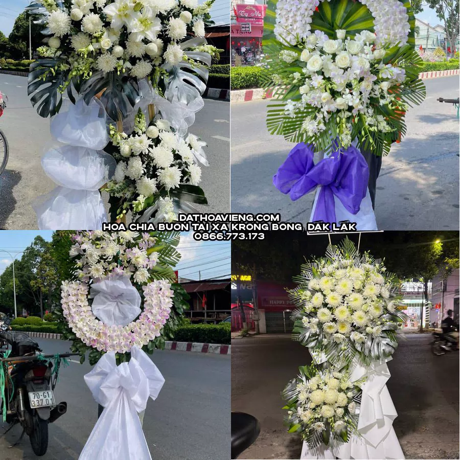 Mẫu hoa chia buồn tham khảo tại Xã Krông Bông, Đắk Lắk
