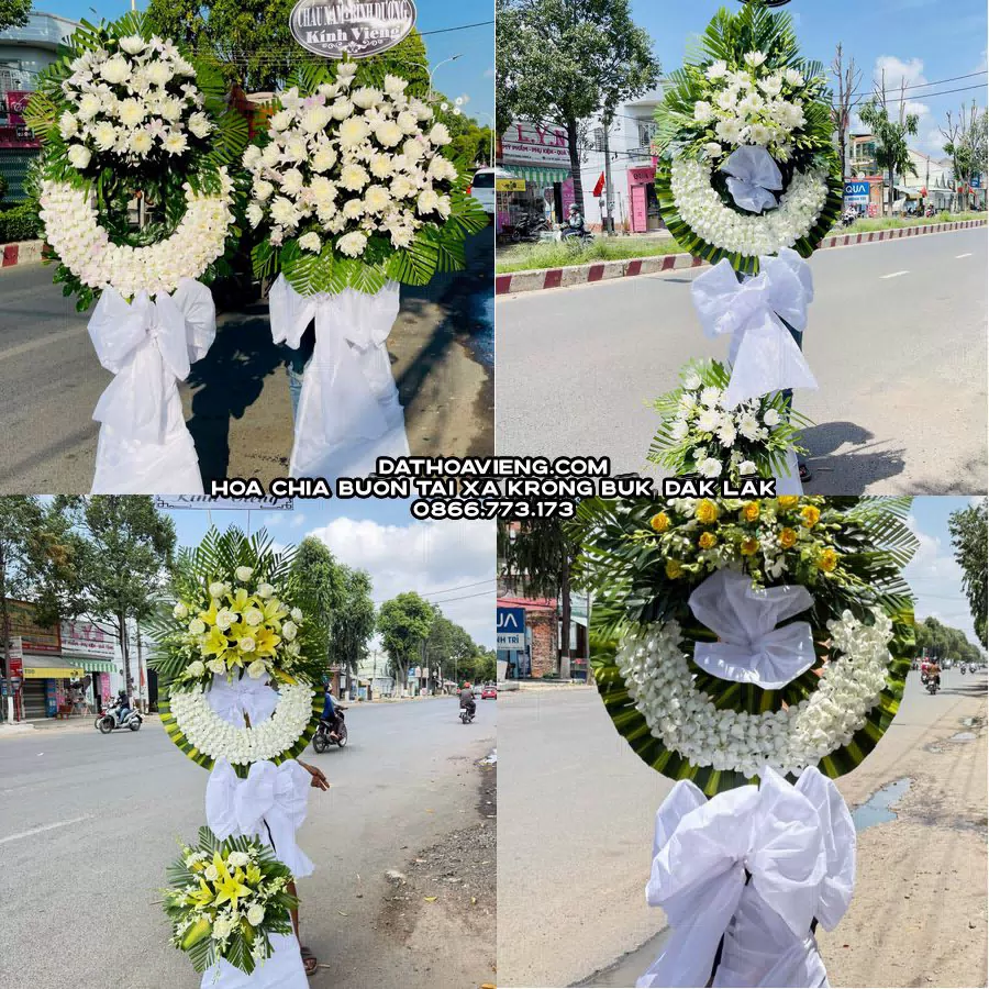 Mẫu hoa chia buồn tham khảo tại Xã Krông Búk, Đắk Lắk