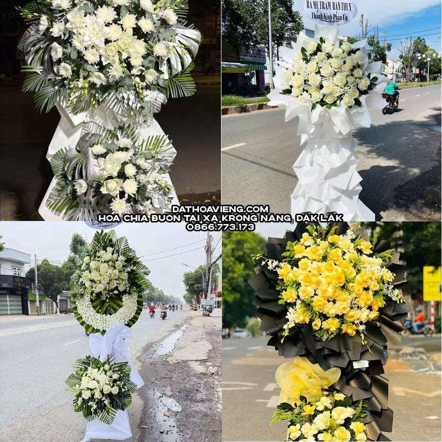 Mẫu hoa chia buồn tham khảo tại Xã Krông Năng, Đắk Lắk