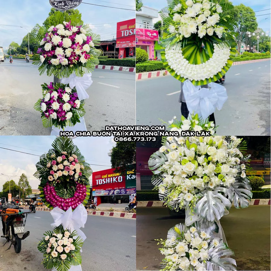 Mẫu hoa chia buồn tham khảo tại Xã Krông Năng, Đắk Lắk