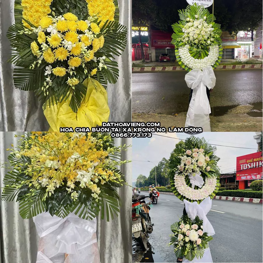 Mẫu hoa chia buồn tham khảo tại Xã Krông Nô, Lâm Đồng