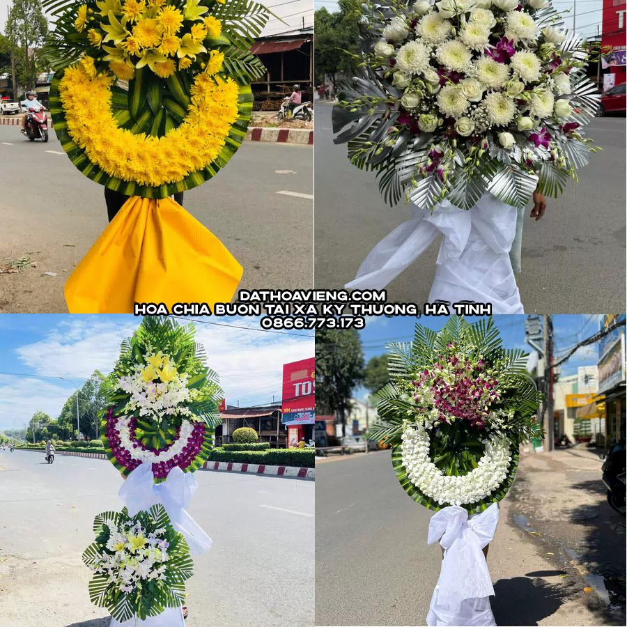Mẫu hoa chia buồn tham khảo tại Xã Kỳ Thượng, Hà Tĩnh
