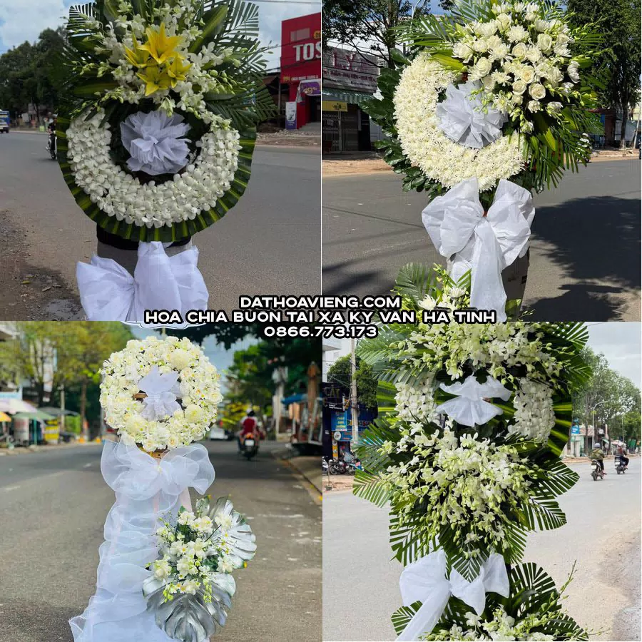 Mẫu hoa chia buồn tham khảo tại Xã Kỳ Văn, Hà Tĩnh