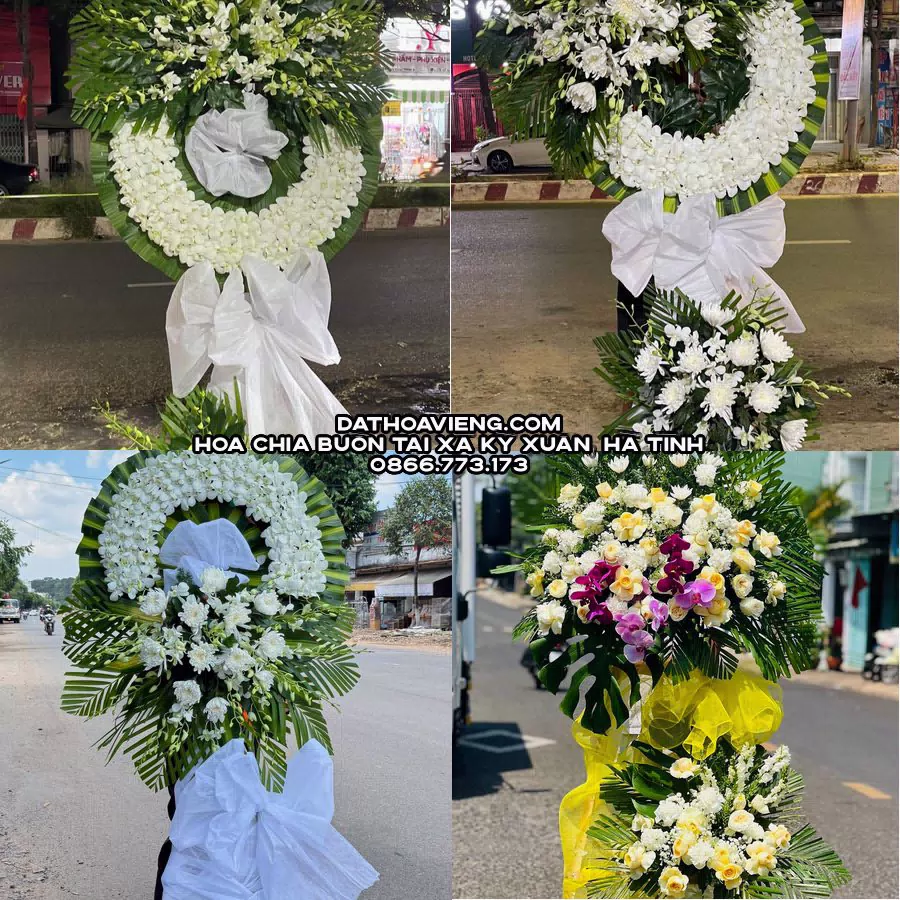Mẫu hoa chia buồn tham khảo tại Xã Kỳ Xuân, Hà Tĩnh