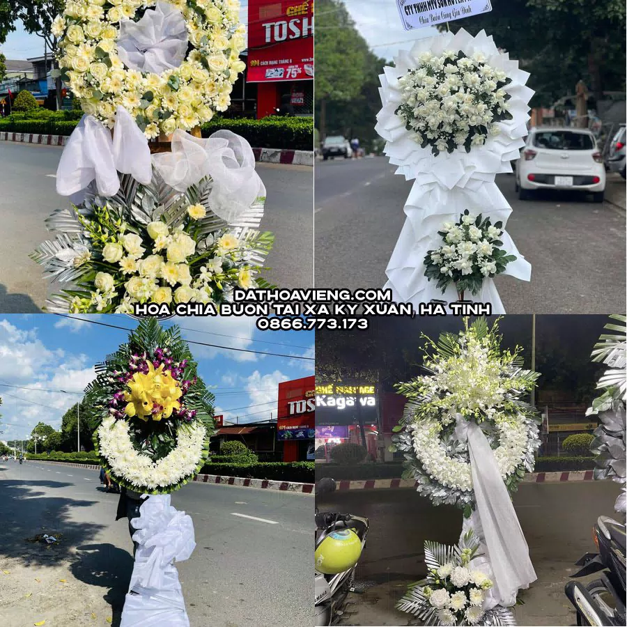 Mẫu hoa chia buồn tham khảo tại Xã Kỳ Xuân, Hà Tĩnh