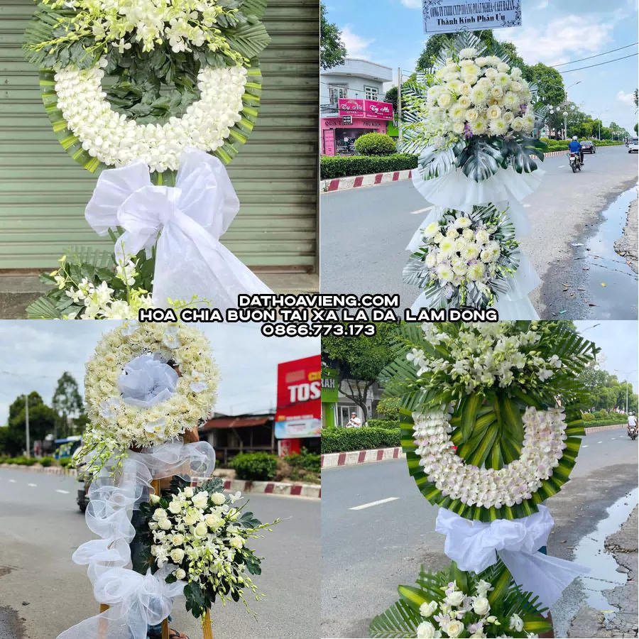 Mẫu hoa chia buồn tham khảo tại Xã La Dạ, Lâm Đồng