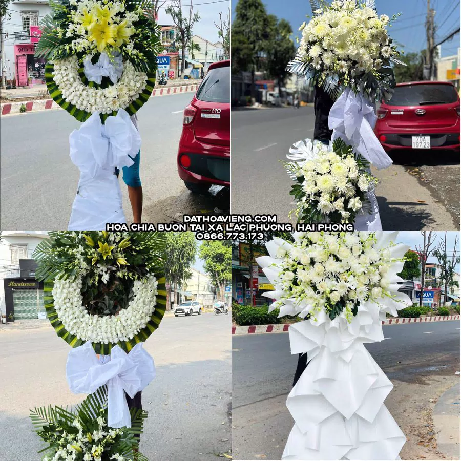 Mẫu hoa chia buồn tham khảo tại Xã Lạc Phượng, Hải Phòng