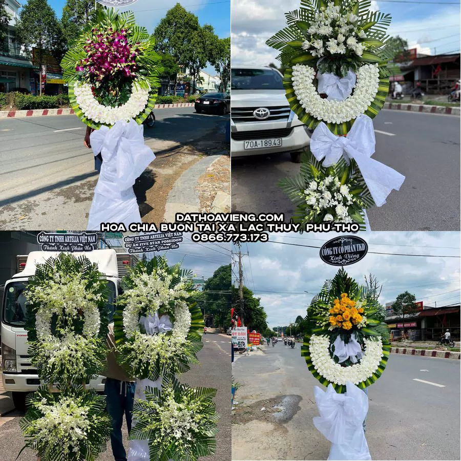 Mẫu hoa chia buồn tham khảo tại Xã Lạc Thủy, Phú Thọ