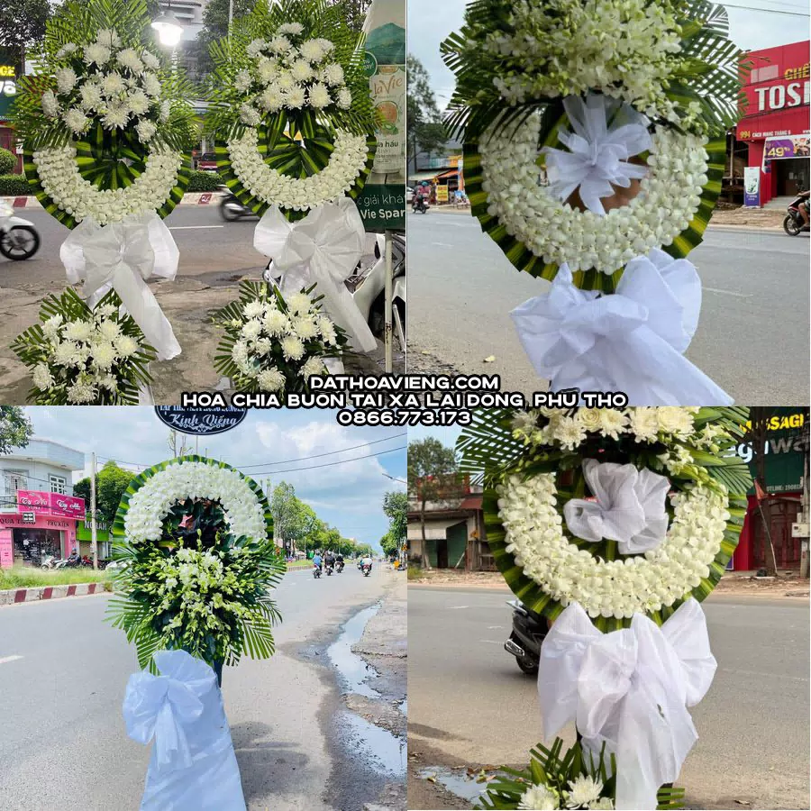 Mẫu hoa chia buồn tham khảo tại Xã Lai Đồng, Phú Thọ
