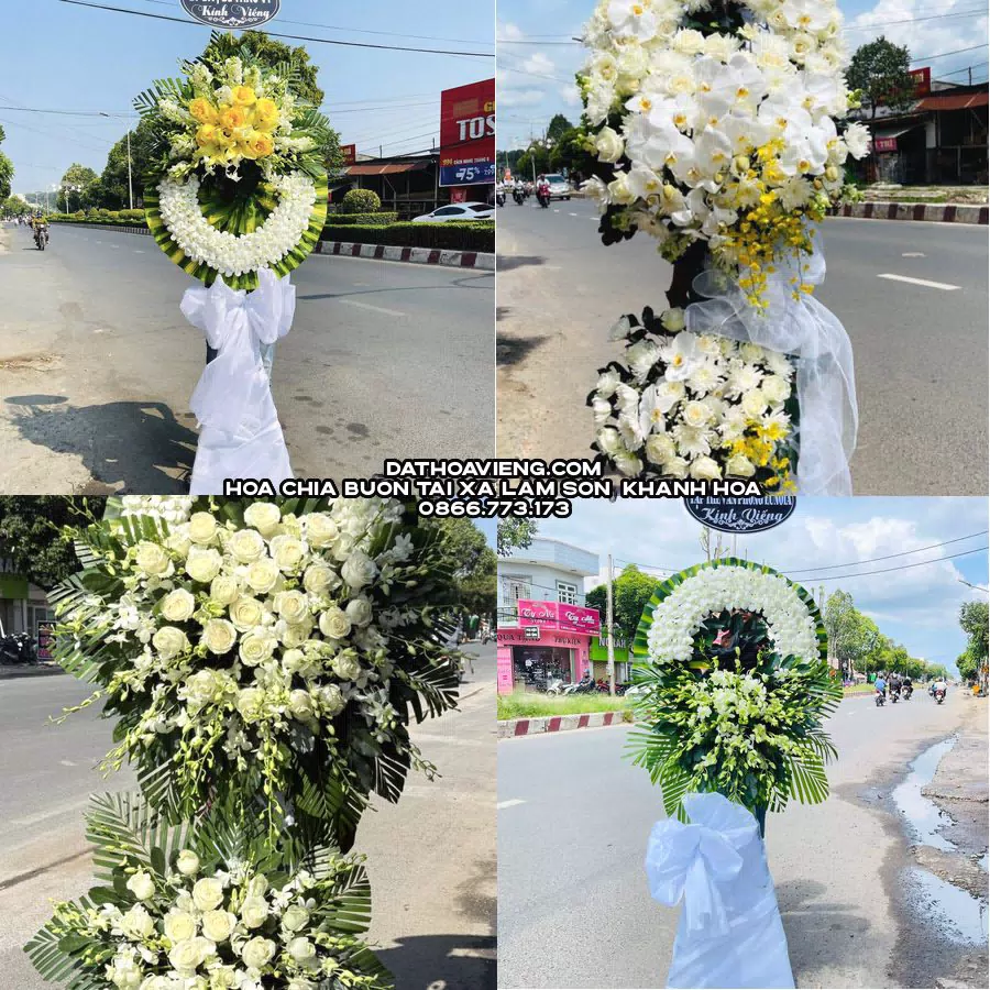 Mẫu hoa chia buồn tham khảo tại Xã Lâm Sơn, Khánh Hòa
