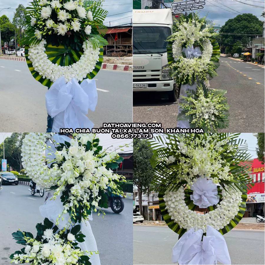 Mẫu hoa chia buồn tham khảo tại Xã Lâm Sơn, Khánh Hòa