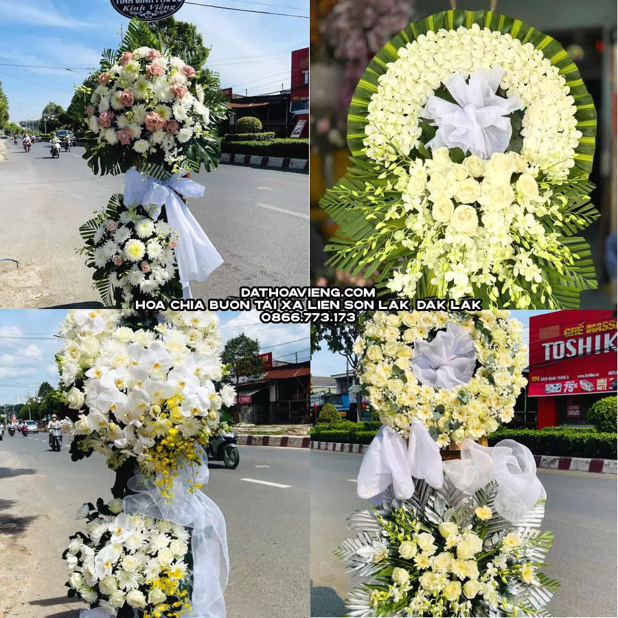 Mẫu hoa chia buồn tham khảo tại Xã Liên Sơn Lắk, Đắk Lắk