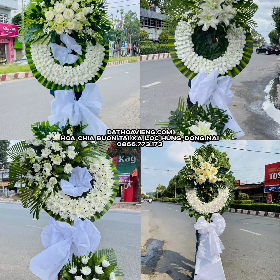 Mẫu hoa chia buồn tham khảo tại Xã Lộc Hưng, Đồng Nai