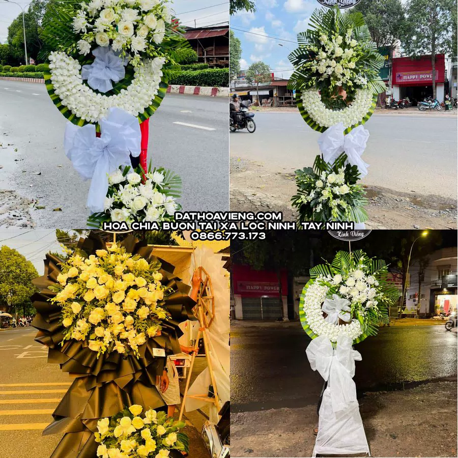Mẫu hoa chia buồn tham khảo tại Xã Lộc Ninh, Tây Ninh