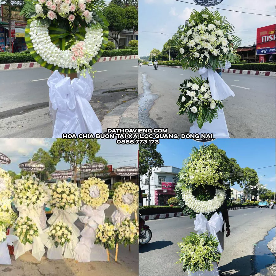 Mẫu hoa chia buồn tham khảo tại Xã Lộc Quang, Đồng Nai