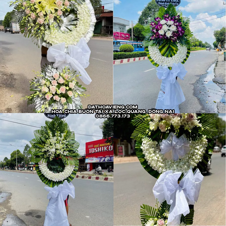Mẫu hoa chia buồn tham khảo tại Xã Lộc Quang, Đồng Nai