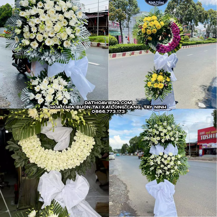 Mẫu hoa chia buồn tham khảo tại Xã Long Cang, Tây Ninh
