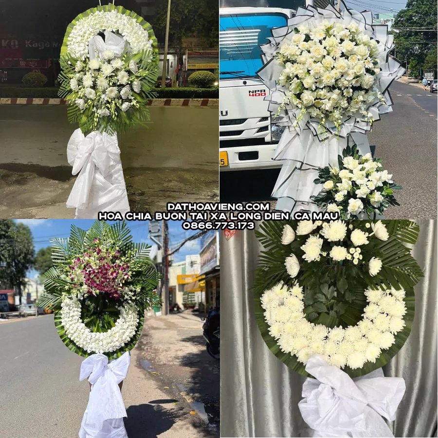 Mẫu hoa chia buồn tham khảo tại Xã Long Điền, Cà Mau