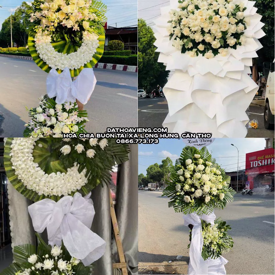 Mẫu hoa chia buồn tham khảo tại Xã Long Hưng, Cần Thơ