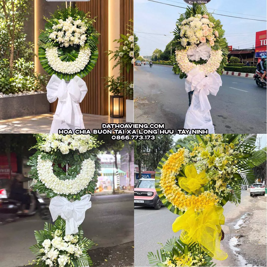 Mẫu hoa chia buồn tham khảo tại Xã Long Hựu, Tây Ninh