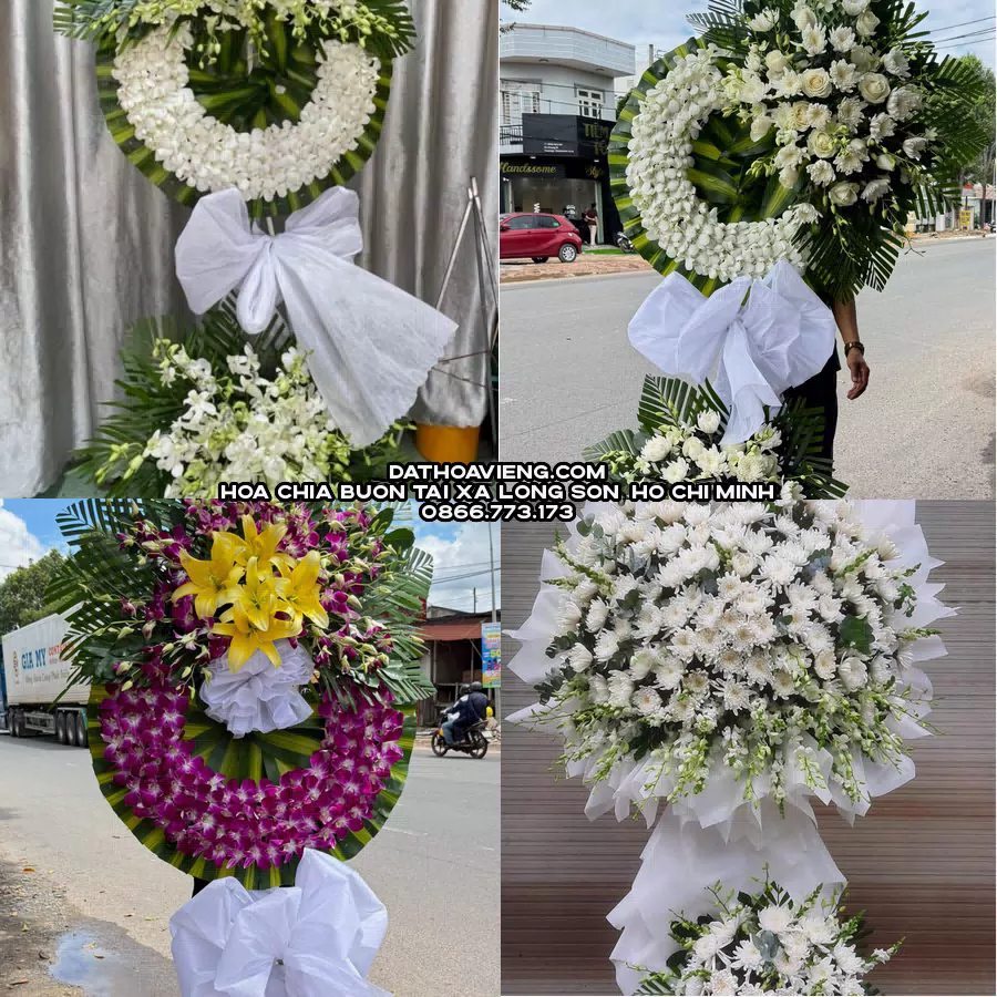Mẫu hoa chia buồn tham khảo tại Xã Long Sơn, Hồ Chí Minh