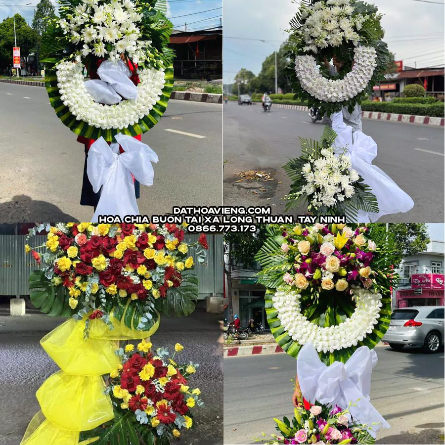 Mẫu hoa chia buồn tham khảo tại Xã Long Thuận, Tây Ninh