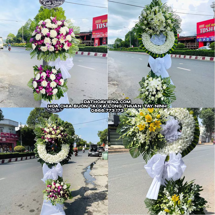 Mẫu hoa chia buồn tham khảo tại Xã Long Thuận, Tây Ninh