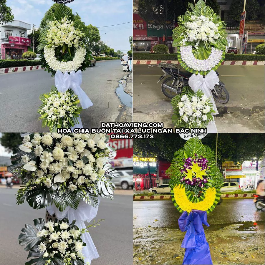 Mẫu hoa chia buồn tham khảo tại Xã Lục Ngạn, Bắc Ninh