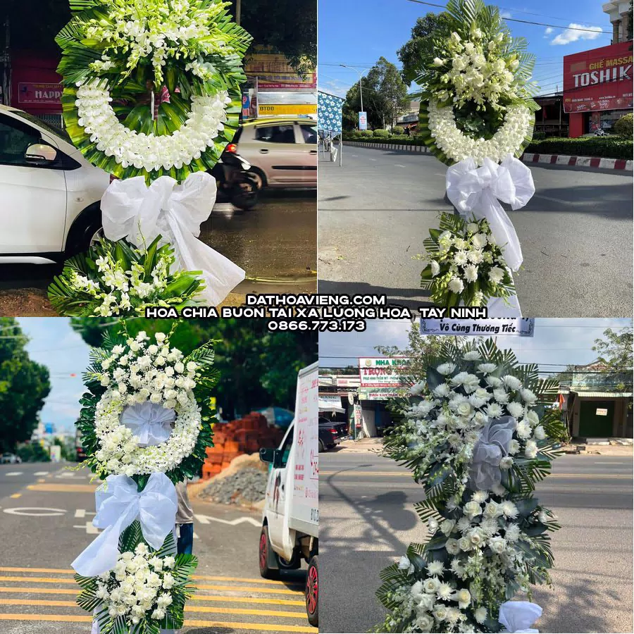 Mẫu hoa chia buồn tham khảo tại Xã Lương Hòa, Tây Ninh