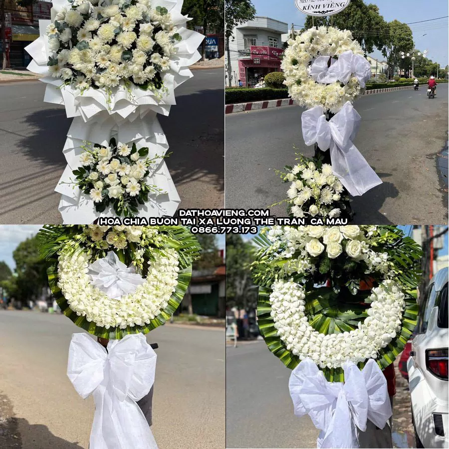 Mẫu hoa chia buồn tham khảo tại Xã Lương Thế Trân, Cà Mau