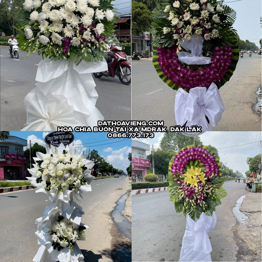 Mẫu hoa chia buồn tham khảo tại Xã M’Drắk, Đắk Lắk