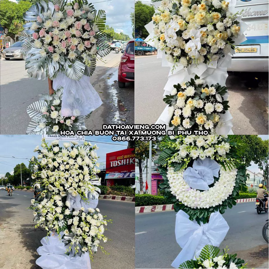 Mẫu hoa chia buồn tham khảo tại Xã Mường Bi, Phú Thọ