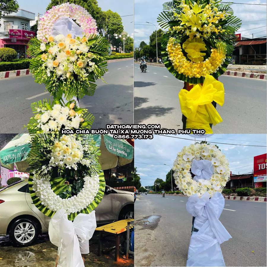 Mẫu hoa chia buồn tham khảo tại Xã Mường Thàng, Phú Thọ