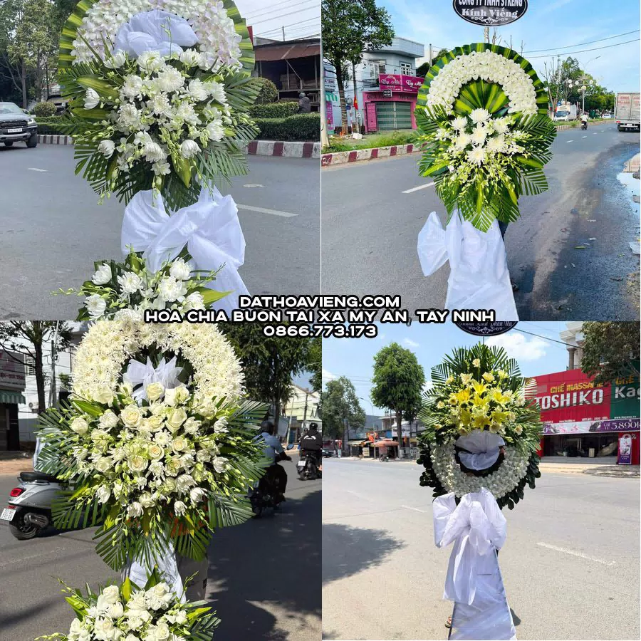Mẫu hoa chia buồn tham khảo tại Xã Mỹ An, Tây Ninh