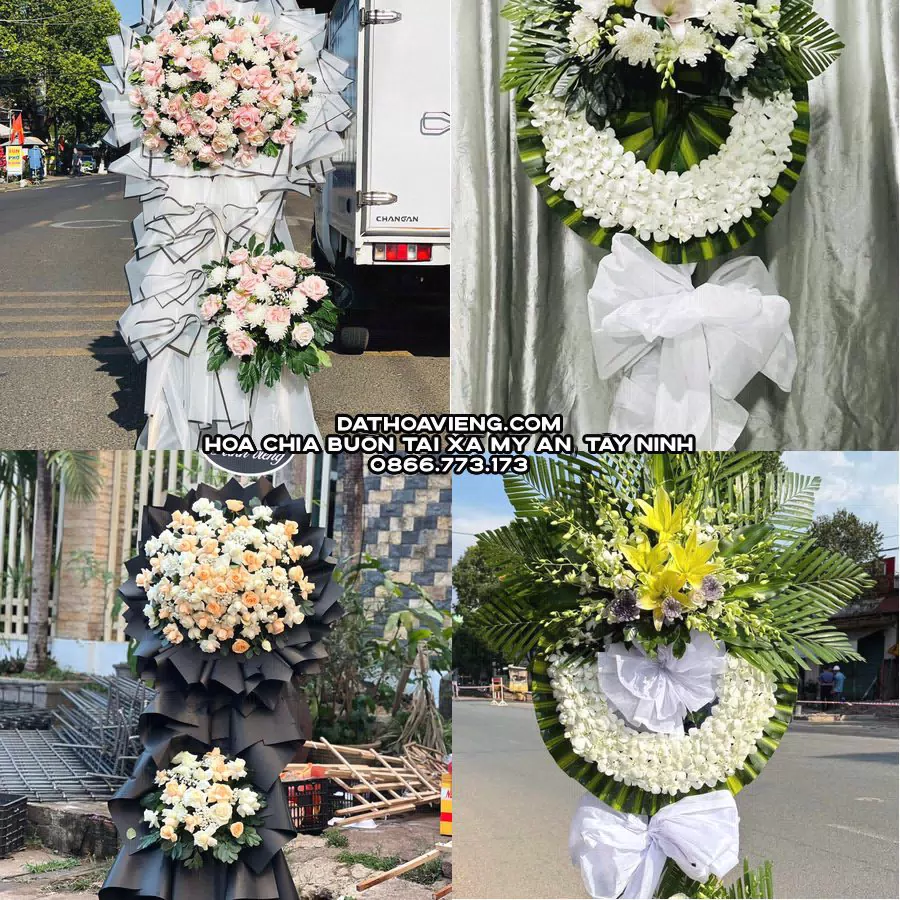 Mẫu hoa chia buồn tham khảo tại Xã Mỹ An, Tây Ninh