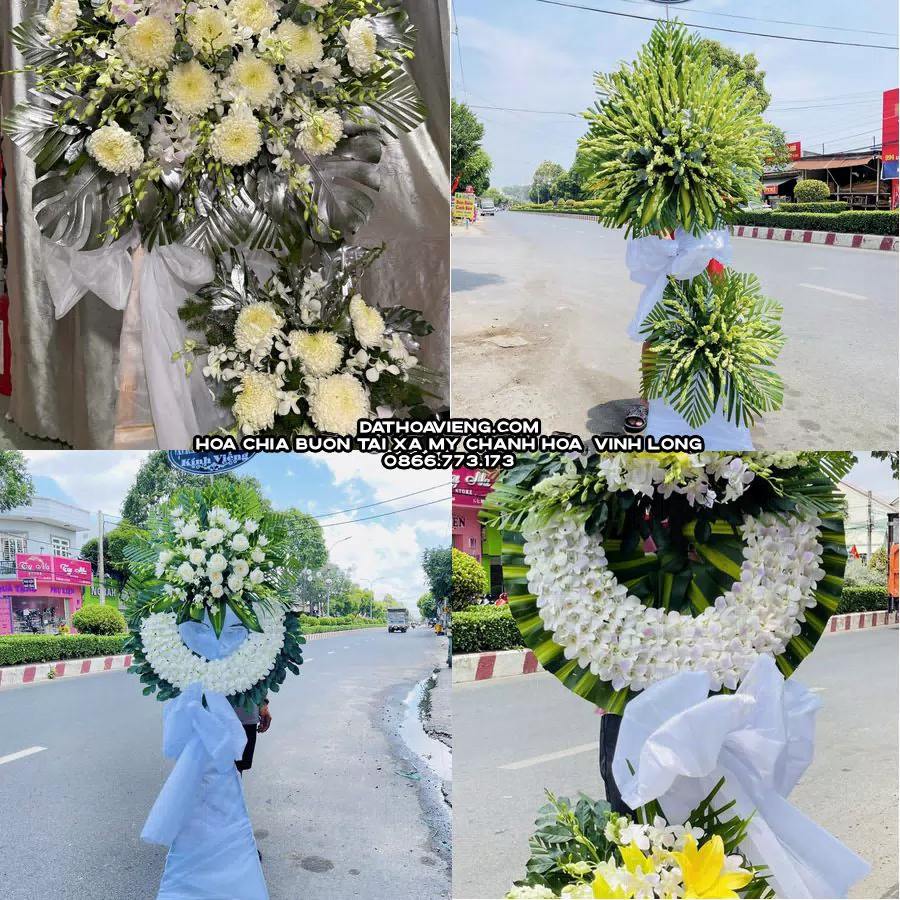 Mẫu hoa chia buồn tham khảo tại Xã Mỹ Chánh Hòa, Vĩnh Long