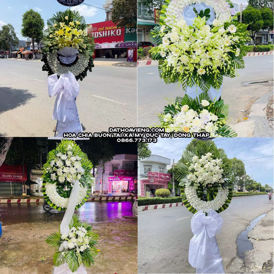 Mẫu hoa chia buồn tham khảo tại Xã Mỹ Đức Tây, Đồng Tháp
