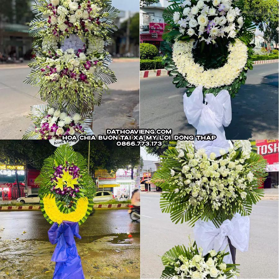 Mẫu hoa chia buồn tham khảo tại Xã Mỹ Lợi, Đồng Tháp
