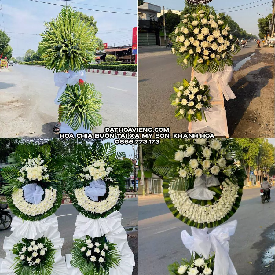 Mẫu hoa chia buồn tham khảo tại Xã Mỹ Sơn, Khánh Hòa