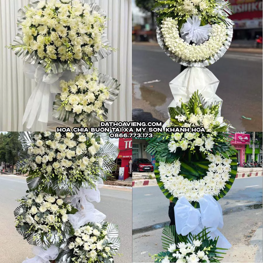 Mẫu hoa chia buồn tham khảo tại Xã Mỹ Sơn, Khánh Hòa