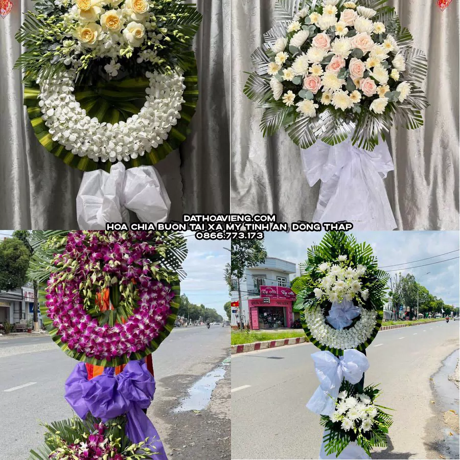 Mẫu hoa chia buồn tham khảo tại Xã Mỹ Tịnh An, Đồng Tháp