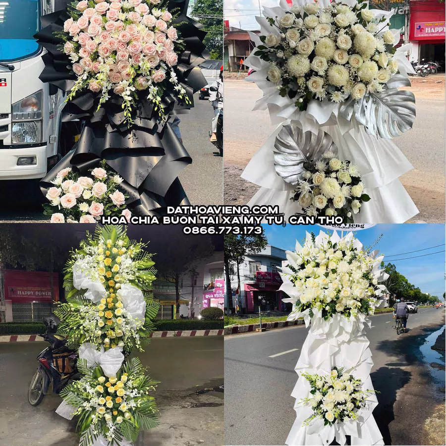 Mẫu hoa chia buồn tham khảo tại Xã Mỹ Tú, Cần Thơ