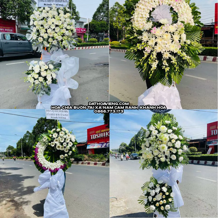 Mẫu hoa chia buồn tham khảo tại Xã Nam Cam Ranh, Khánh Hòa