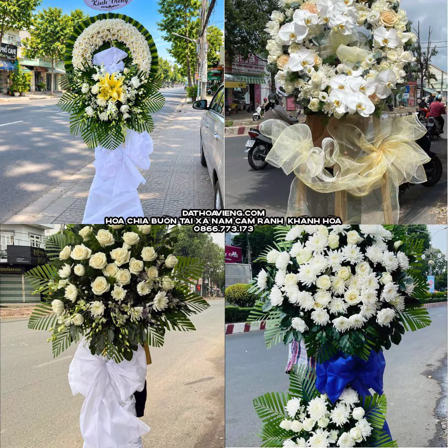 Mẫu hoa chia buồn tham khảo tại Xã Nam Cam Ranh, Khánh Hòa