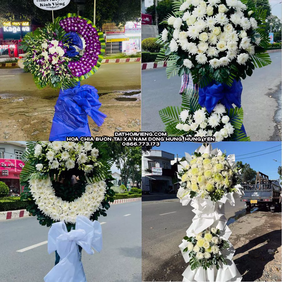 Mẫu hoa chia buồn tham khảo tại Xã Nam Đông Hưng, Hưng Yên