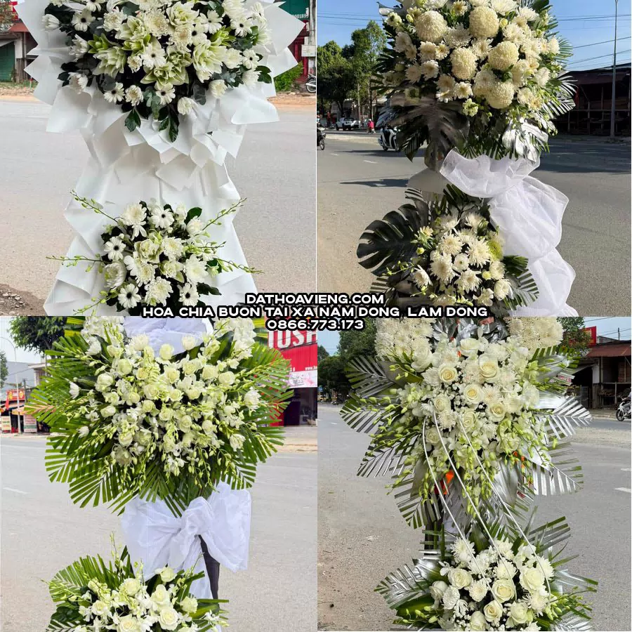 Mẫu hoa chia buồn tham khảo tại Xã Nam Dong, Lâm Đồng